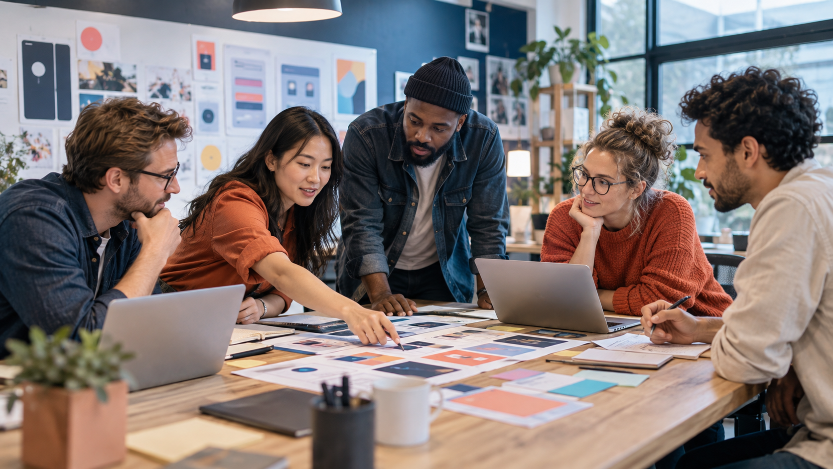 Equipe Product et UX en atelier de conception