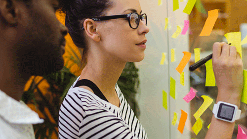 Organisation et planification sur post it