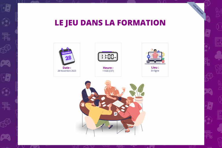 [WEBINAIRE] LE JEU DANS LA FORMATION